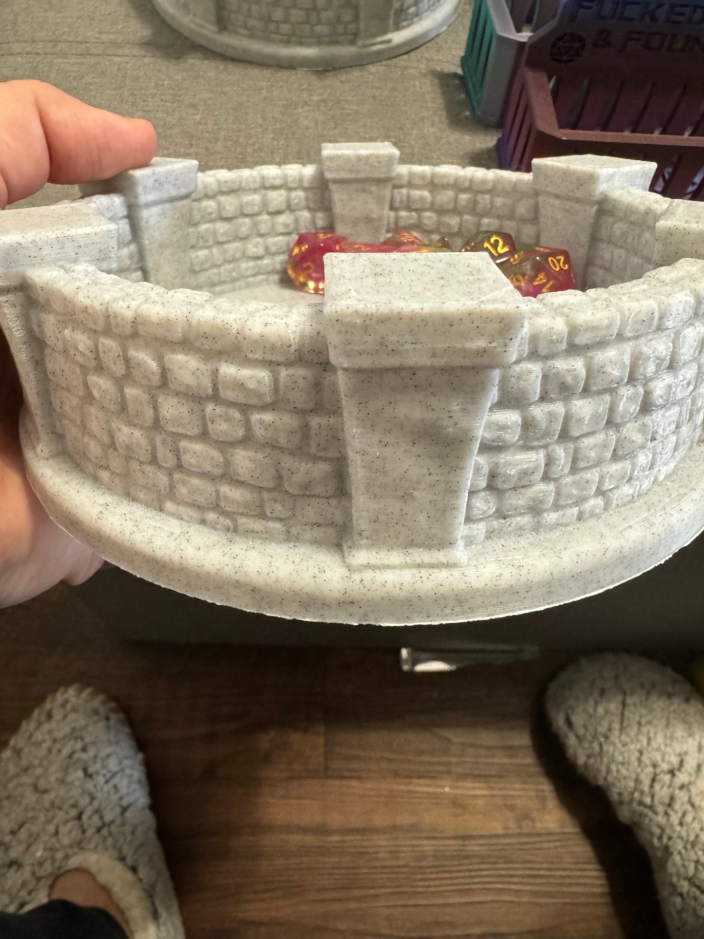 Medieval Dice Tray for Rolling Dice