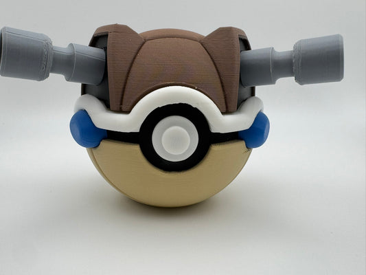 #0009 Blastoise-Inspired 3D Printed Monster Ball