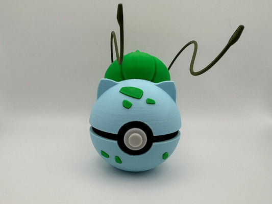 #0001 Bulbasaur-Inspired 3D Printed  Monster Ball