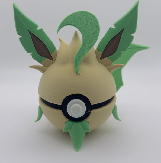 Leafeon-Inspired 3D Printed  Monster Ball