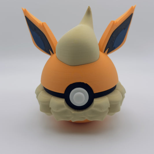 Flareon-Inspired 3D Printed  Monster Ball