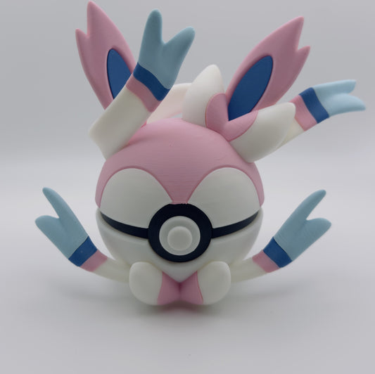 Sylveon-Inspired 3D Printed Monster Ball