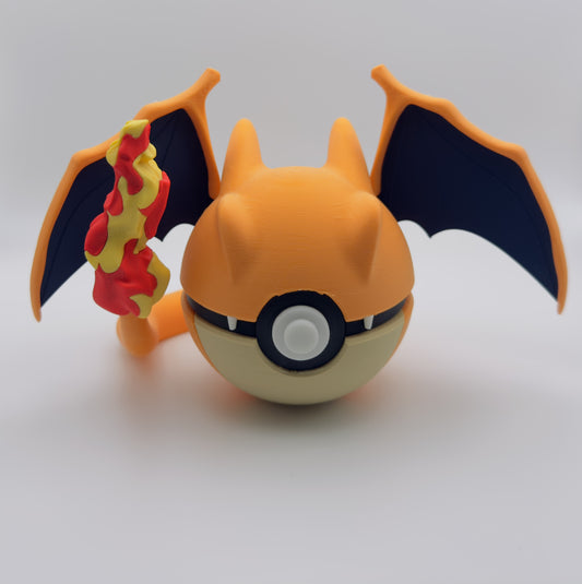 #0006 Charizard-Inspired 3D Printed  Monster Ball