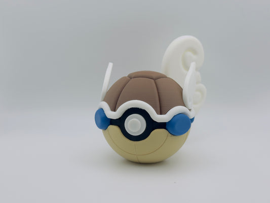 #0008 Wartortle-Inspired 3D Printed  Monster Ball