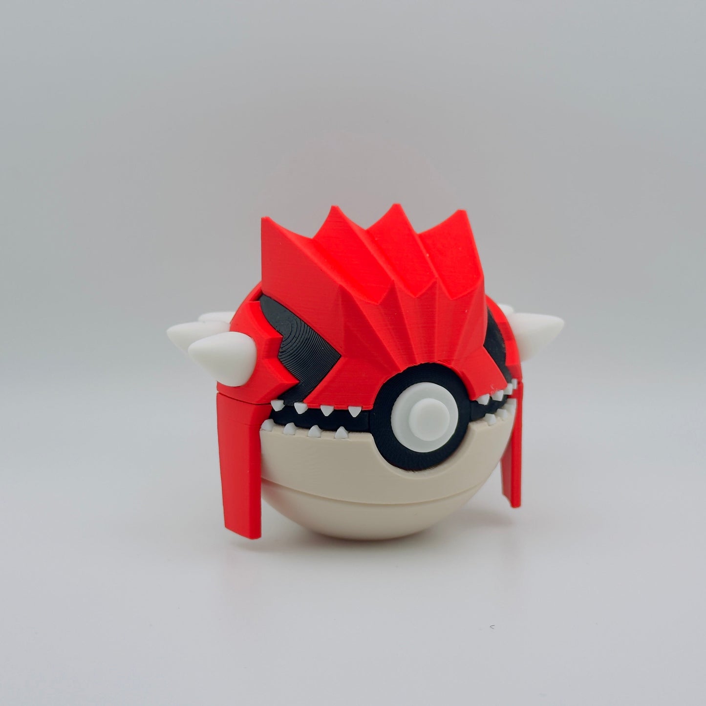 Groudon-Inspired 3D Printed  Monster Ball