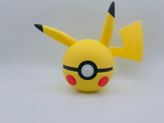 Pikachu-Inspired 3D Printed Monster Ball