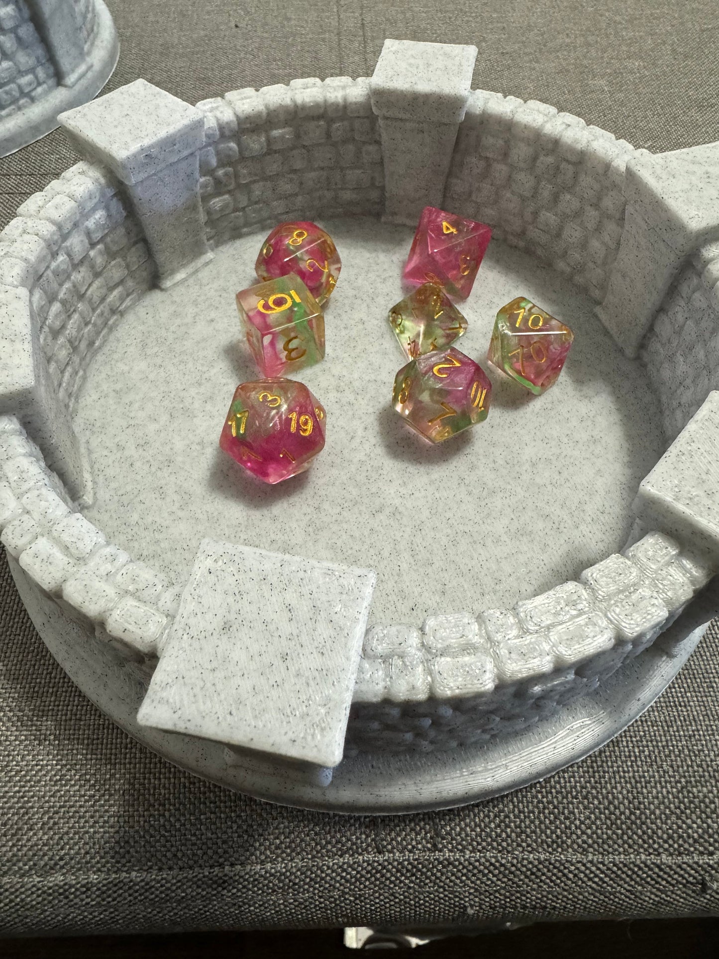 Medieval Dice Tray for Rolling Dice