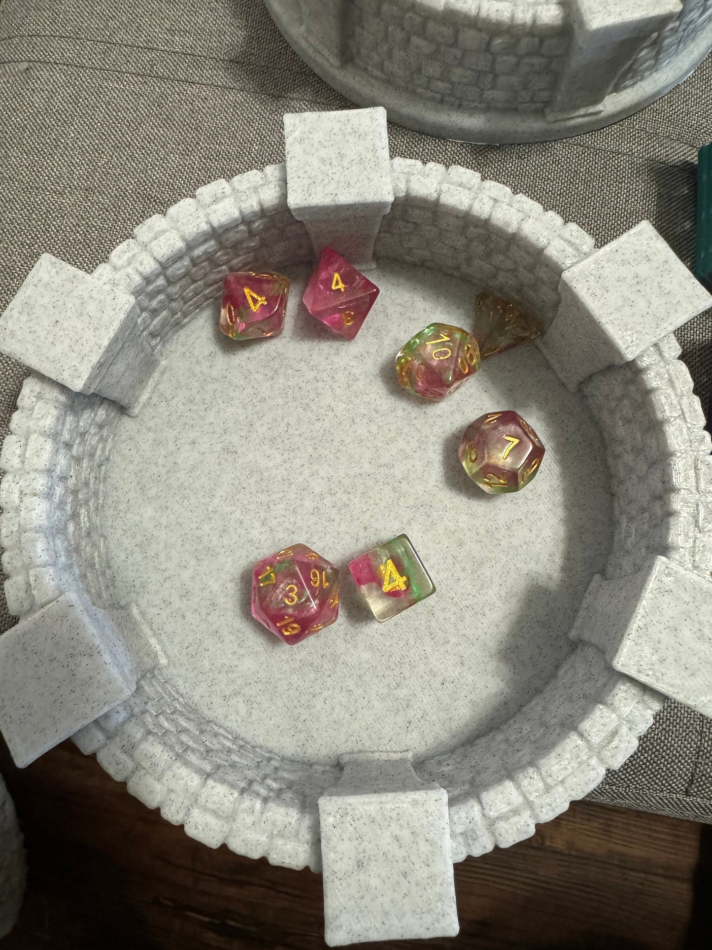 Medieval Dice Tray for Rolling Dice